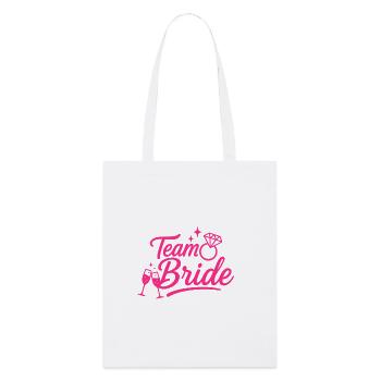 Équipe Mariée Diamant Rose - Tote bag bio Stanley/Stella - blanc - Devant
