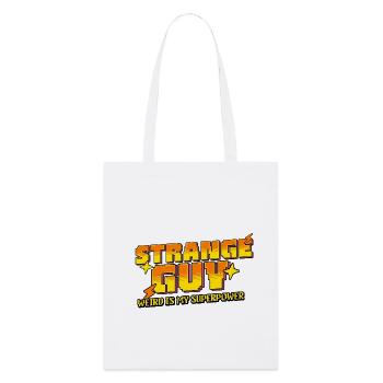 Strange Guy – Weird is my Superpower - Stanley/Stella Organic Tote Bag - white - Front
