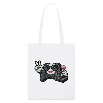 Manette de jeu Kawaii WWII - Tote bag bio Stanley/Stella - blanc - Devant