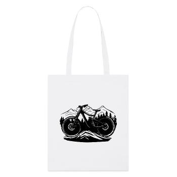 Mountain biking - Stanley/Stella Organic Tote Bag - white - Front