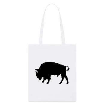 Bison - Stanley/Stella Bio-Stoffbeutel - Weiß - Vorne