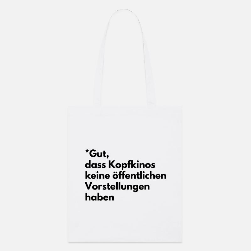 Kopfkinos - Stanley/Stella Bio-Stoffbeutel - Weiß