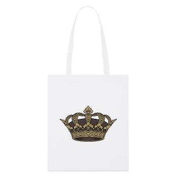 Königskrone Gold Antik Majestät Vektor - Stanley/Stella Bio-Stoffbeutel - Weiß - Vorne