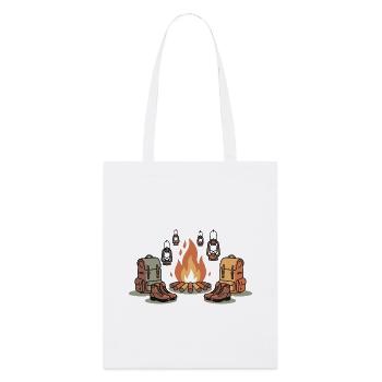 Campfire Night Gear - Stanley/Stella Organic Tote Bag - white - Front