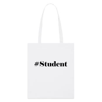 #Student logo - Stanley/Stella Organic Tote Bag - white - Front