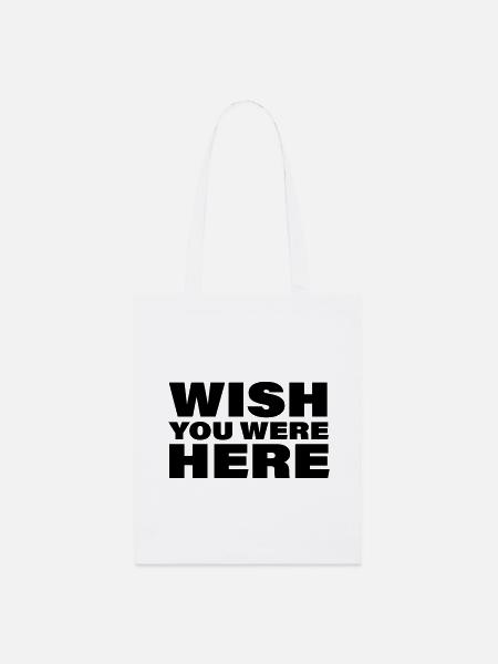 WISH YOU WERE HERE - Stanley/Stella Bio-Stoffbeutel - Weiß