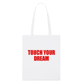 touch you dream - Stanley/Stella Bio-Stoffbeutel - Weiß - Vorne