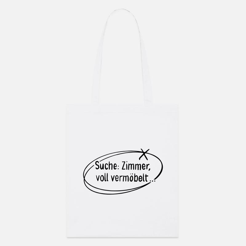 Suche Zimmer, voll vermöbelt - Stanley/Stella Bio-Stoffbeutel - Weiß