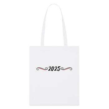 2025 Year Ornament - Stanley/Stella Organic Tote Bag - white - Front