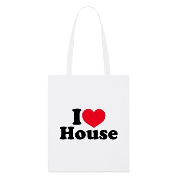 J’aime la maison - Tote bag bio Stanley/Stella - blanc - Devant