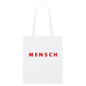 Mensch - Stanley/Stella Bio-Stoffbeutel - Weiß - Vorne