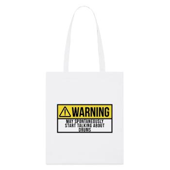 Drummer - Stanley/Stella Organic Tote Bag - white - Front