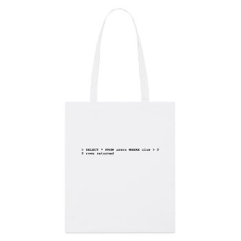 NERD HUMOR: ignorance! - Stanley/Stella Organic Tote Bag - white - Front