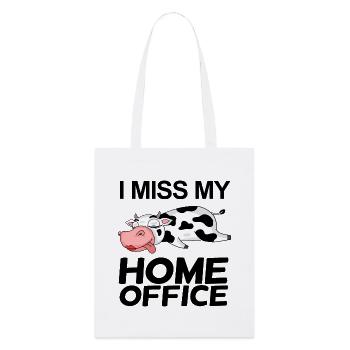 Bureau à domicile Dire drôle - Tote bag bio Stanley/Stella - blanc - Devant