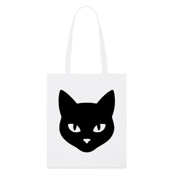 Tête_de_chat - Tote bag bio Stanley/Stella - blanc - Devant