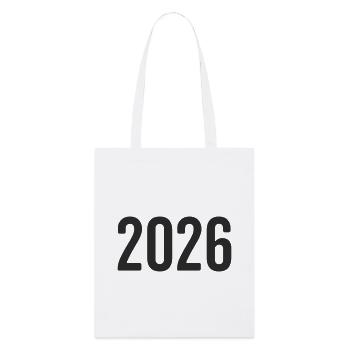 Réveillon du Nouvel An 2026 - Tote bag bio Stanley/Stella - blanc - Devant