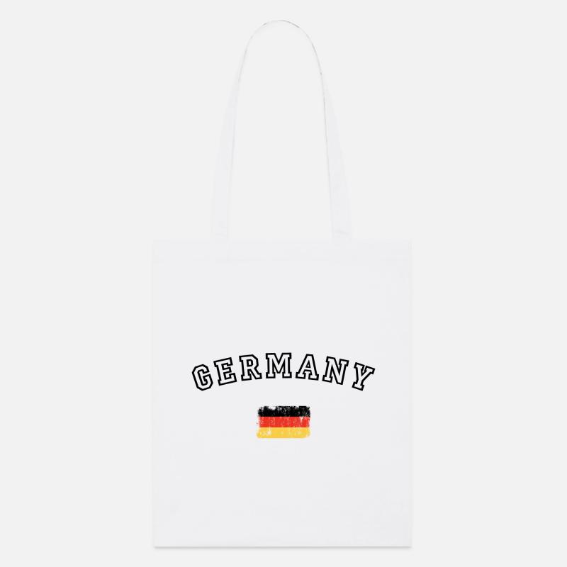 Deutsche Flagge Streifen Pop Art - Stanley/Stella Bio-Stoffbeutel - Weiß