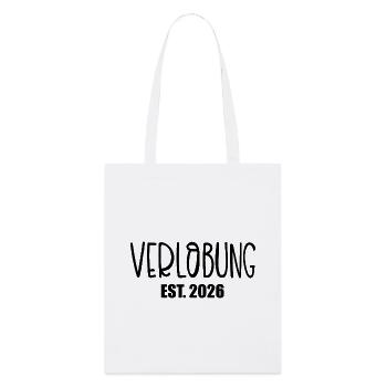 Hochzeit Verlobung 2026 - Stanley/Stella Bio-Stoffbeutel - Weiß - Vorne