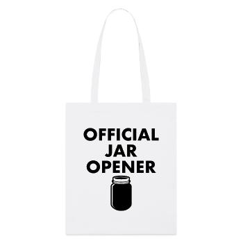 Ouvre-bocal officiel - Tote bag bio Stanley/Stella - blanc - Devant