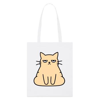 Chat du Salon Grognon - Tote bag bio Stanley/Stella - blanc - Devant