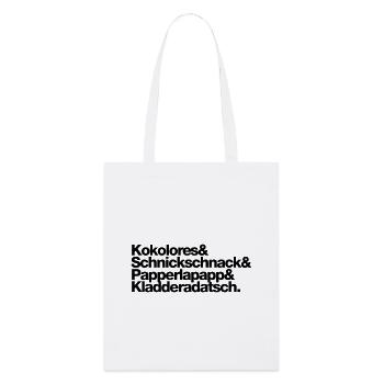 Kokolores frills Papperlapapp - Stanley/Stella Organic Tote Bag - white - Front