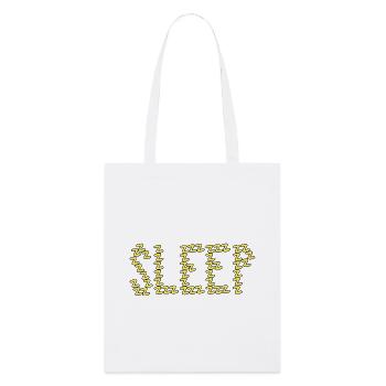 Typographie du sommeil - Tote bag bio Stanley/Stella - blanc - Devant