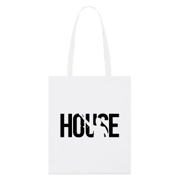house musik - Stanley/Stella Bio-Stoffbeutel - Weiß - Vorne