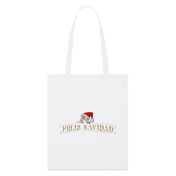 Feliz Navidad - Stanley/Stella Bio-Stoffbeutel - Weiß - Vorne