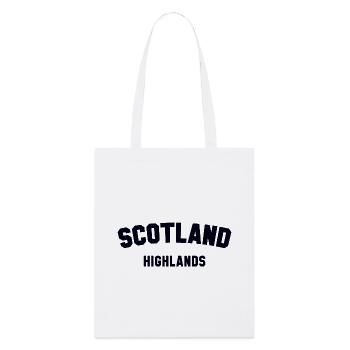 SCOTLAND HIGHLANDS Schottland - Stanley/Stella Bio-Stoffbeutel - Weiß - Vorne
