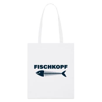 FISCHKOPF - Stanley/Stella Bio-Stoffbeutel - Weiß - Vorne
