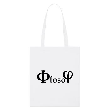 Philosophie / (phi) loso (phi) - Tote bag bio Stanley/Stella - blanc - Devant