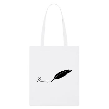 writing pen - Stanley/Stella Organic Tote Bag - white - Front