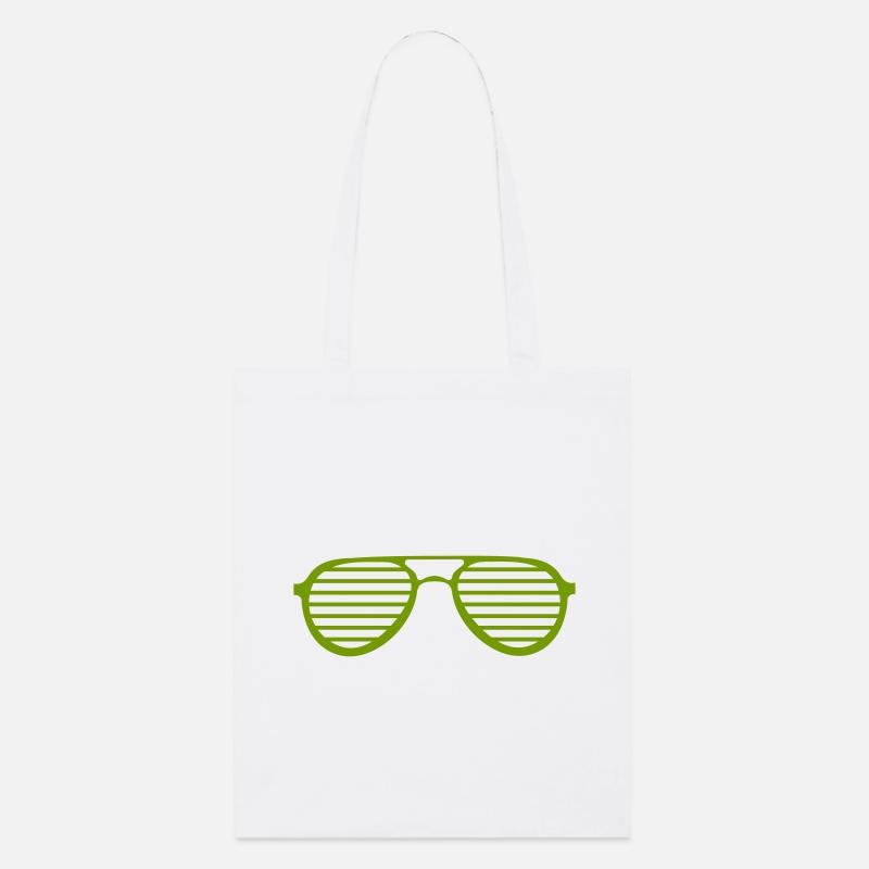 -Sonnenbrille - Stanley/Stella Bio-Stoffbeutel - Weiß