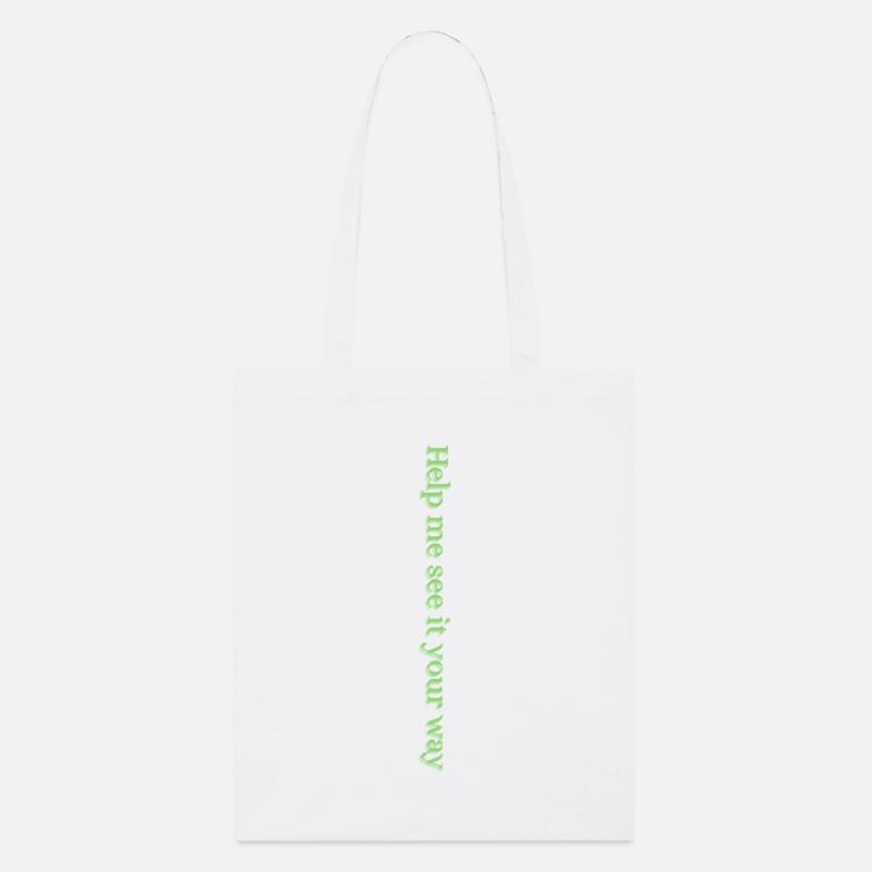 Aide-moi à voir les choses à ta façon - Tote bag bio Stanley/Stella - blanc