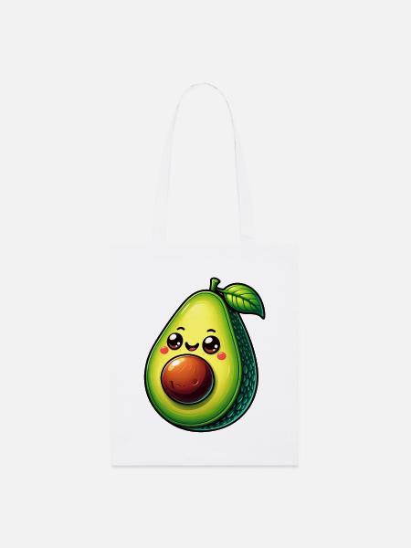 Avocado - Stanley/Stella Bio-Stoffbeutel - Weiß