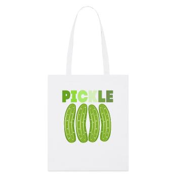 Cornichon concombre - Tote bag bio Stanley/Stella - blanc - Devant