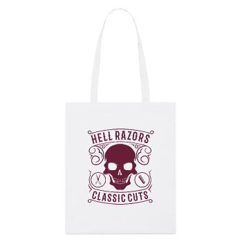 HellRazors - Tote bag bio Stanley/Stella - blanc - Devant
