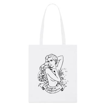 Héroïne qui pleure - Tote bag bio Stanley/Stella - blanc - Devant