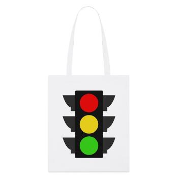 Traffic light - Stanley/Stella Organic Tote Bag - white - Front