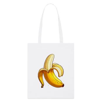 banane - Tote bag bio Stanley/Stella - blanc - Devant