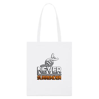 NEVER SURRENDER (Orange) + DNA - Gaming - Stanley/Stella Bio-Stoffbeutel - Weiß - Vorne
