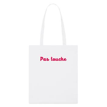 Pas touche - Tote bag bio Stanley/Stella - blanc - Devant