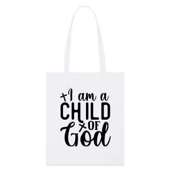 Kind Gottes - Stanley/Stella Bio-Stoffbeutel - Weiß - Vorne