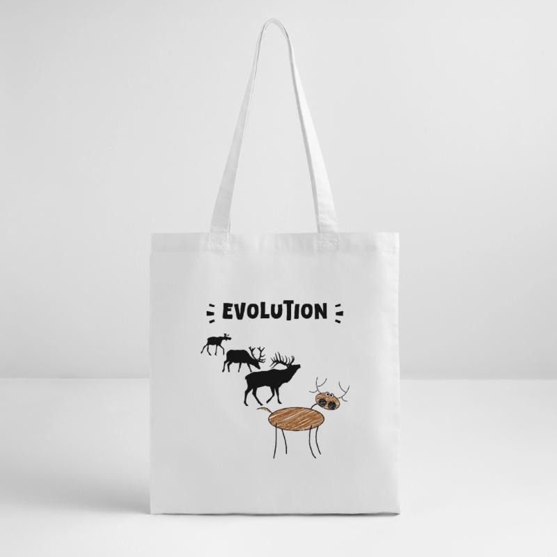 Deer Evolution – Drôles d’étapes de l’évolution. Tote bag bio Stanley/Stella