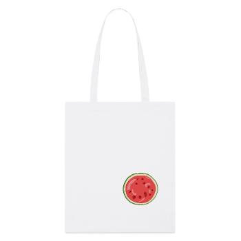Früchtchen - Wassermelone - Stanley/Stella Bio-Stoffbeutel - Weiß - Vorne
