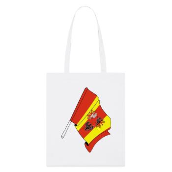 Drapeau : Lodz, Pologne - Tote bag bio Stanley/Stella - blanc - Devant