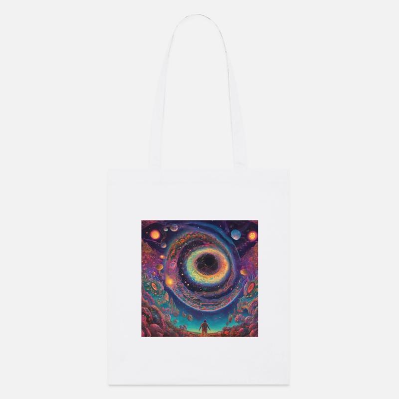 Kosmischer Augenvortex - Stanley/Stella Bio-Stoffbeutel - Weiß