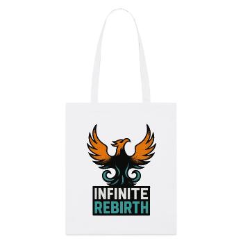 Infinite Rebirth – Phönix - Stanley/Stella Bio-Stoffbeutel - Weiß - Vorne