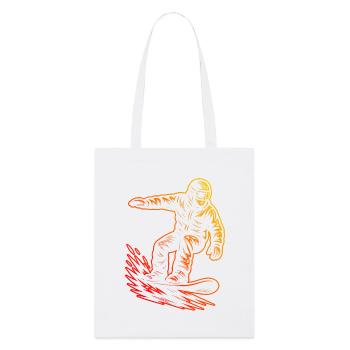 Ein Motiv nur für Snowboard - Stanley/Stella Bio-Stoffbeutel - Weiß - Vorne
