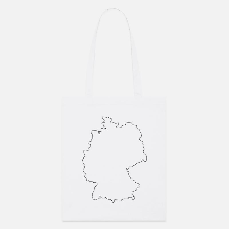Carte de l’Allemagne - Tote bag bio Stanley/Stella - blanc